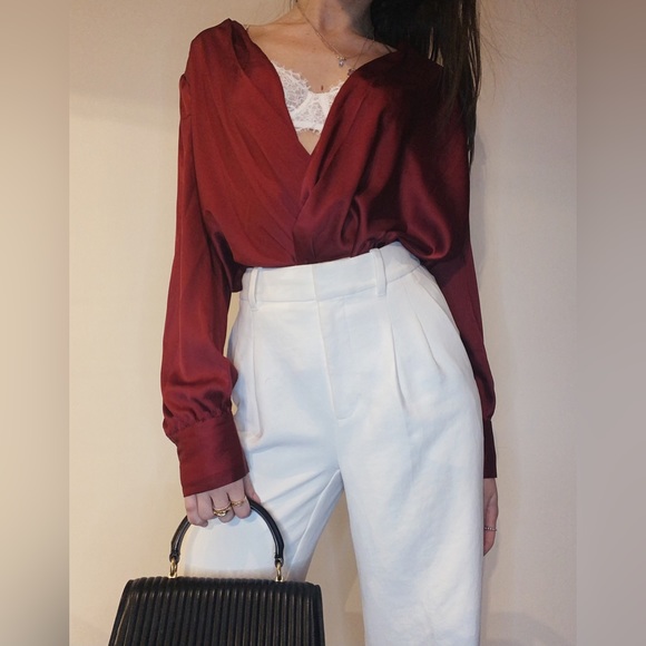 Red satin dynamite bodysuit - Picture 1 of 2